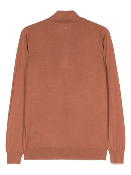 Kašmyro šilkinis megztinis Fedeli oranžinė