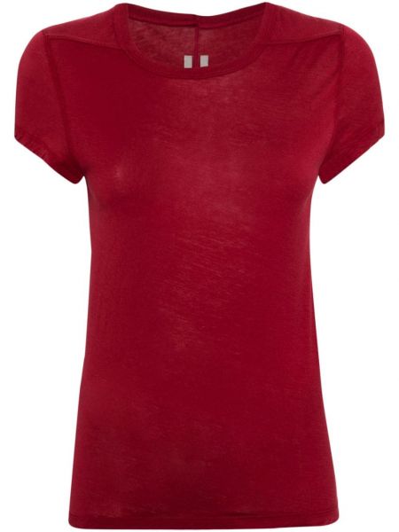 T-krekls ar apaļu kakla izgriezumu Rick Owens sarkans