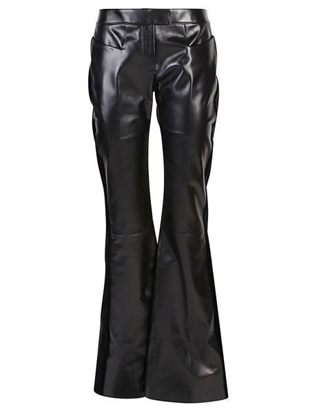 Pantaloni di pelle in velluto baggy Tom Ford nero