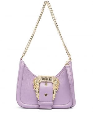 Schultertasche mit schnalle Versace Jeans Couture lila