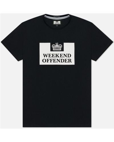 Мужская футболка Weekend Offender Prison Classics, XS чёрный
