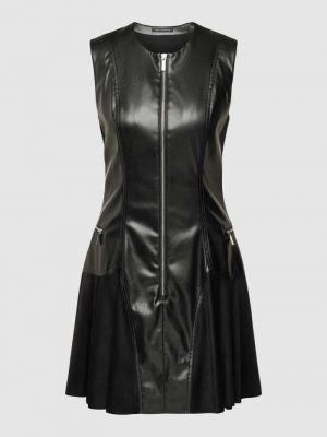 Sukienka mini skórzana Armani Exchange czarna