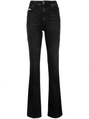 High waist bootcut jeans ausgestellt Diesel schwarz