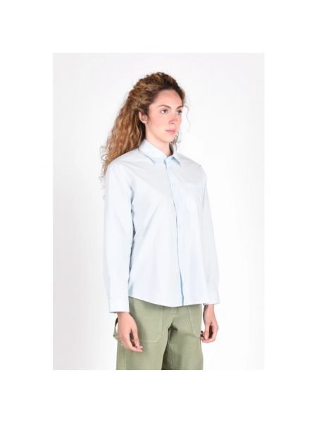 Camisa de algodón A.p.c. azul