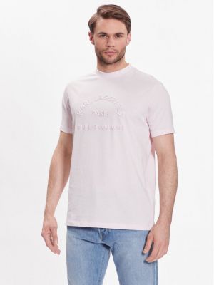 Тениска Karl Lagerfeld розово