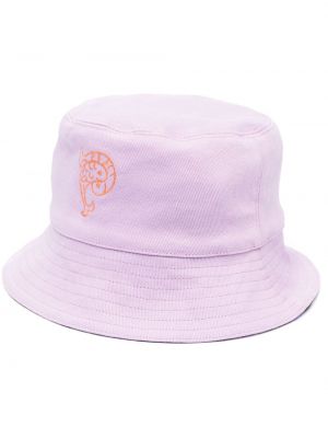 Oboustranný klobouk s výšivkou Pucci fialový