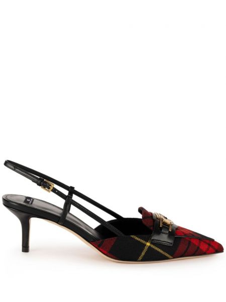 Slingback pumper med stropper Elisabetta Franchi sort