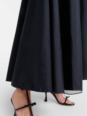 Vestido largo de algodón Giambattista Valli negro