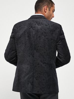Бархатный пиджак Next черный