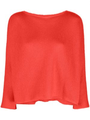 Dzianinowy sweter z modalu Daniela Gregis pomarańczowy
