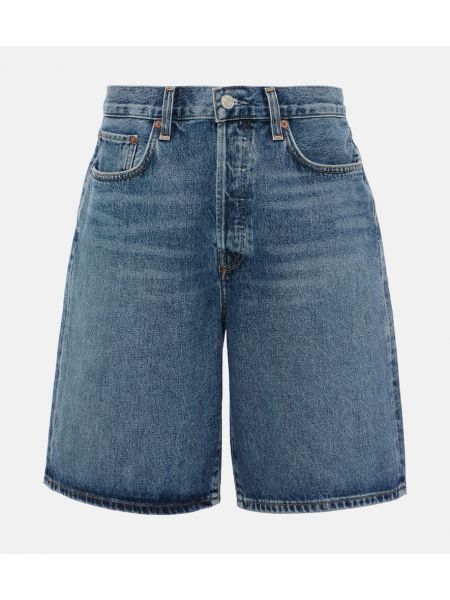 Lavtaljet bermudashorts Agolde blå