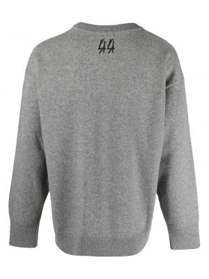 Sweter wełniany 44 Label Group szary