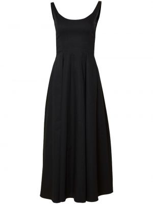 Pamučna koktel haljina Carolina Herrera crna