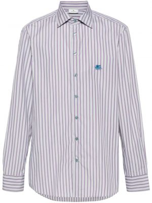Fialová bavlněná košile Etro
