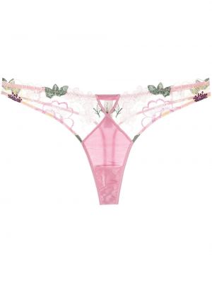 Kalhotky string Fleur Du Mal, růžová