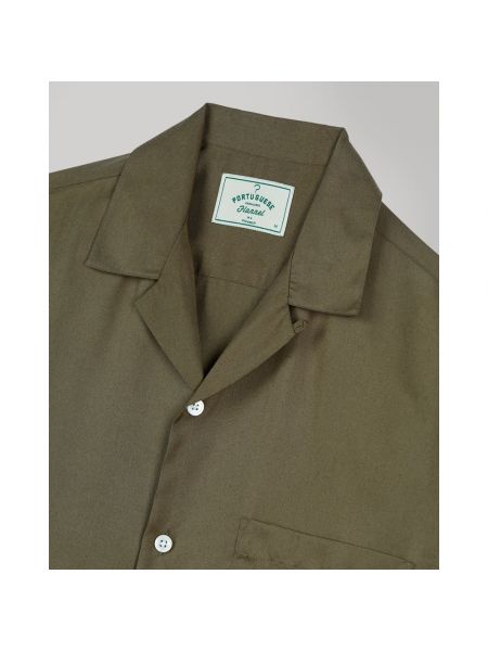 Flanell hemd mit kurzen ärmeln Portuguese Flannel grün