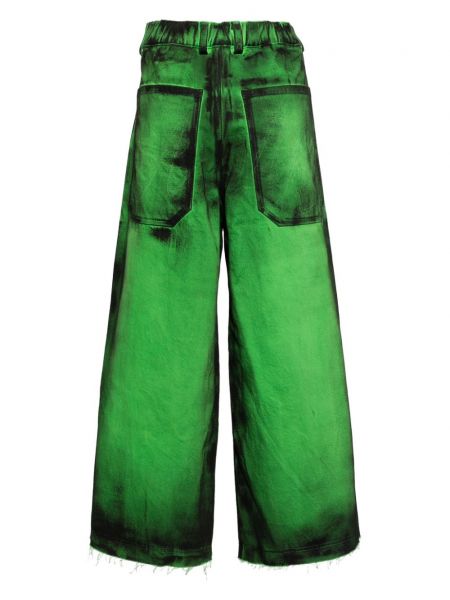 Laia lõikega teksapüksid Melitta Baumeister roheline
