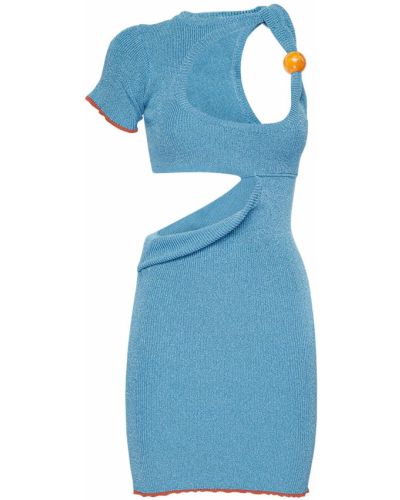 Mini šaty Jacquemus modrá