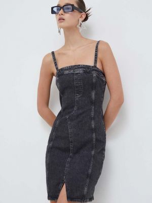 Sukienka mini dopasowana Karl Lagerfeld Jeans szara