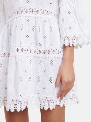 Mini vestido de algodón Melissa Odabash blanco