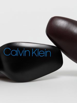 Magassarkú bőr csizma Calvin Klein