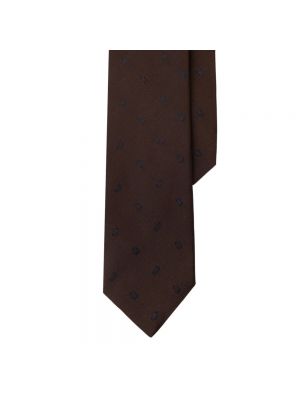 Krawat Brooks Brothers brązowy