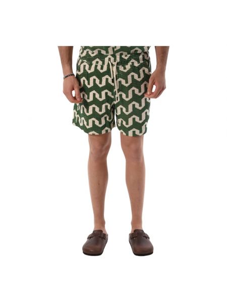 Shorts aus baumwoll Oas grün