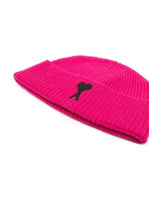 Woll mütze Ami Paris pink