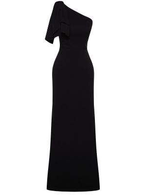 Βραδινό φόρεμα με στενή εφαρμογή από λυγαριά Trendyol μαύρο