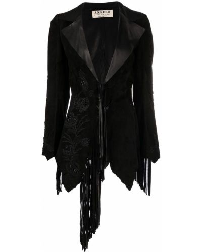 Кожаная куртка винтажная A.n.g.e.l.o. Vintage Cult, черная