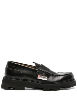 Pantofi loafer din piele College negru