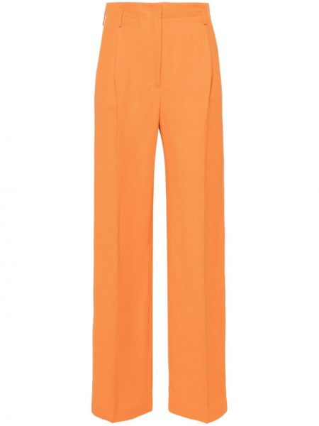 Pantalon droit taille haute Antonelli orange