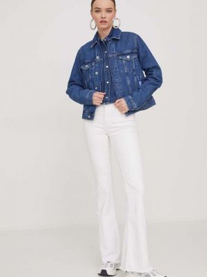 Джинсовая рубашка Karl Lagerfeld синяя