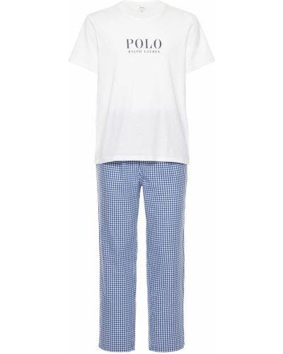 Piżama bawełniana Polo Ralph Lauren, biały