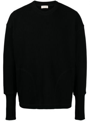 Памучен пуловер Nicholas Daley черно