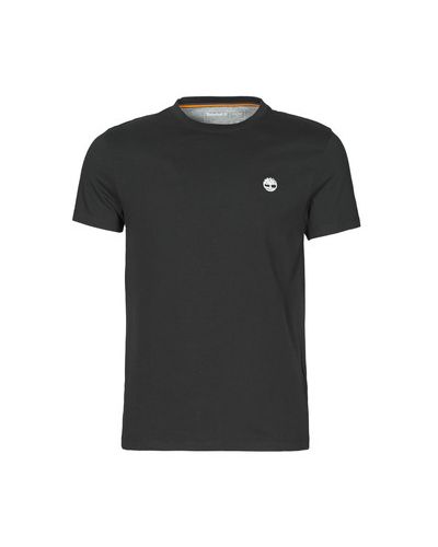 Koszulka slim fit z krótkim rękawem z kieszeniami Timberland czarna