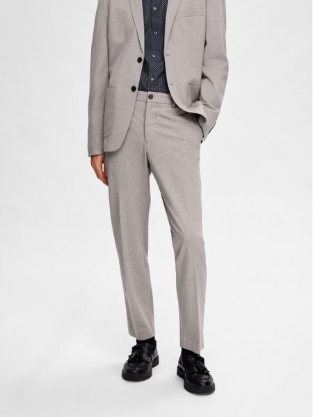 Costume slim Selected Homme Gris