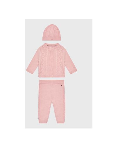 Tommy Hilfiger Detský komplet Baby Cable KN0KN01529 Ružová Regular Fit