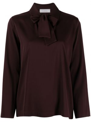 Bluza s mašnom Société Anonyme smeđa