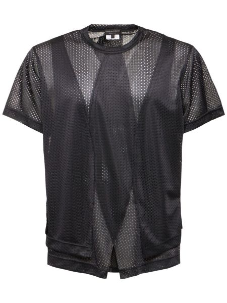 Βαμβακερή μπλούζα από ζέρσεϋ Comme Des Garçons μαύρο