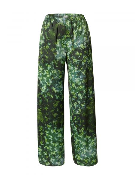 Pantalon en tissu Topshop vert