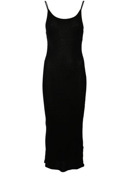 Suknelė su petnešėlėmis Majestic Filatures juoda