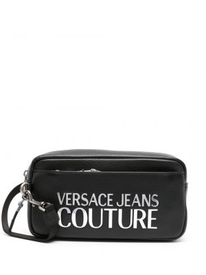 Dabīgās ādas clutch somiņa Versace Jeans Couture
