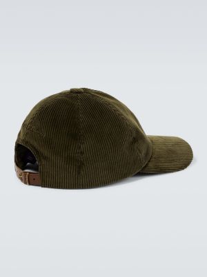 Haftowana czapka z daszkiem sztruksowa bawełniana Ralph Lauren Purple Label