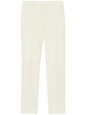 Панталон slim Burberry бяло
