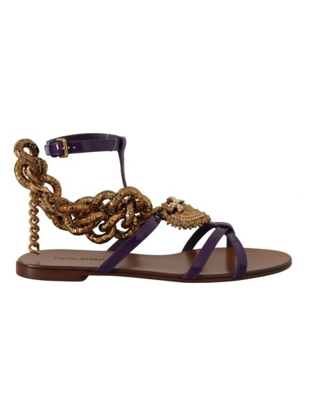 Sandale ohne absatz Dolce & Gabbana lila