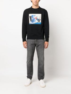 Sweatshirt aus baumwoll mit print Kiton schwarz