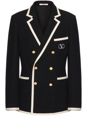 Dobbeltradet blazer Valentino Garavani sort