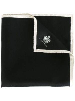 Dolce & Gabbana pañuelo de bolsillo con estampado de coronas - Negro Dolce & Gabbana