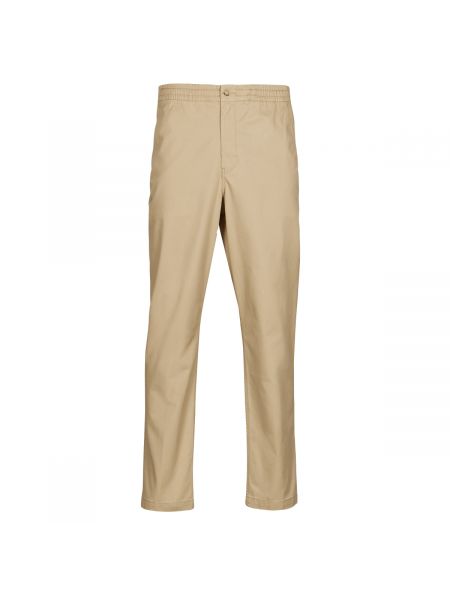 Spodnie bez obcasa z kieszeniami Polo Ralph Lauren beżowe